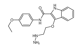N-(4-ethoxyphenyl)-3-(2-hydrazinylethoxy)-1H-indole-2-carboxamide Structure