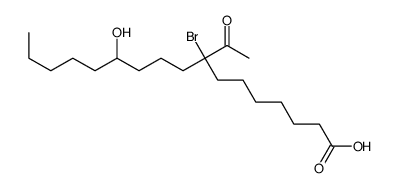 8-acetyl-8-bromo-12-hydroxyheptadecanoic acid结构式