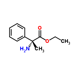 Ethyl (2R)-2-amino-2-phenylpropanoate结构式
