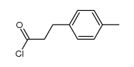 Benzenepropanoyl chloride, 4-Methyl-结构式