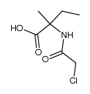 N-chloroacetyl-DL-isovaline Structure