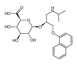 (-)-Propranolol glucuronide Structure