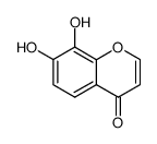 7,8-Dihydroxy-4H-1-benzopyran-4-one结构式