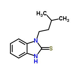 1-(3-Methyl-butyl)-1H-benzoimidazole-2-thiol structure