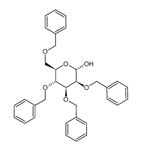2,3,4,6-tetra-o-benzyl-alpha-d-mannopyranose Structure