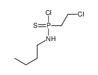 N-[chloro(2-chloroethyl)phosphinothioyl]butan-1-amine结构式