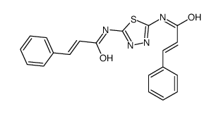 3-phenyl-N-[5-(3-phenylprop-2-enoylamino)-1,3,4-thiadiazol-2-yl]prop-2-enamide结构式