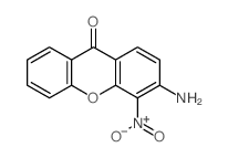 9H-Xanthen-9-one,3-amino-4-nitro- Structure
