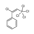 tetrachloro-(2-chloro-2-phenylethenyl)-λ5-phosphane结构式