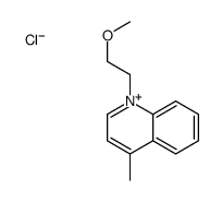 1-(2-methoxyethyl)-4-methylquinolin-1-ium,chloride Structure