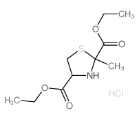 diethyl 2-methylthiazolidine-2,4-dicarboxylate结构式