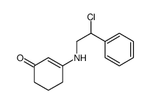 3-[(2-chloro-2-phenylethyl)amino]cyclohex-2-en-1-one结构式