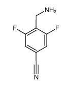 4-(aminomethyl)-3,5-difluorobenzonitrile Structure