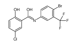N-[4-bromo-3-(trifluoromethyl)phenyl]-5-chloro-2-hydroxybenzamide Structure