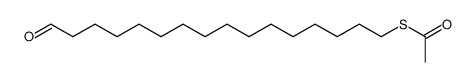 S-(16-oxohexadecyl) ethanethioate Structure
