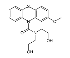 N,N-bis(2-hydroxyethyl)-2-methoxyphenothiazine-10-carboxamide结构式