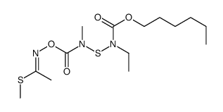 methyl (1E)-N-[[ethyl(hexoxycarbonyl)amino]sulfanyl-methylcarbamoyl]oxyethanimidothioate结构式