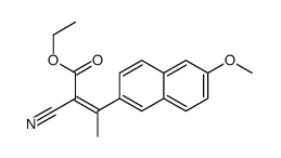 ethyl 2-cyano-3-(6-methoxynaphthalen-2-yl)but-2-enoate Structure
