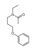 N-Ethyl-N-[3-(phenyloxy)propyl]acetamide结构式