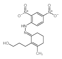 3-[6-[(2,4-dinitrophenyl)hydrazinylidene]-2-methyl-1-cyclohexenyl]propan-1-ol Structure