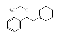 Piperidine, 1-(beta-ethoxyphenethyl)- Structure