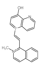 5-[(E)-2-(2-methyl-1H-isoquinolin-1-yl)ethenyl]quinolin-8-ol结构式
