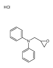 N-(oxiran-2-ylmethyl)-N-phenylaniline,hydrochloride结构式