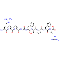 Bradykinin acetate salt structure