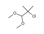2-chloro-1,1-dimethoxy-2-methylpropane结构式