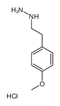 1-(4-甲氧基苯乙基)肼盐酸盐结构式