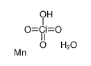 manganese(2+),diperchlorate,hydrate Structure