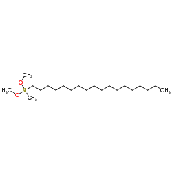 二甲氧基甲基十八烷基硅烷(混合异构体)结构式