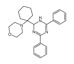 4-[1-(2,6-diphenyl-1,4-dihydro-1,3,5-triazin-4-yl)cyclohexyl]morpholine结构式