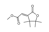 (E)-dihydro-3-carbomethoxymethylene-4,4,5,5-tetramethyl-2(3H)-furanone结构式