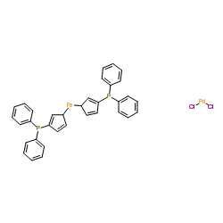 [1,1'-Bis(diphenylphosphino)ferrocene]dichloropalladium(II) structure
