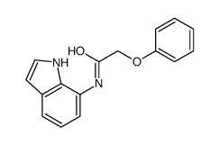 N-(1H-indol-7-yl)-2-phenoxyacetamide结构式