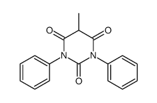 5-methyl-1,3-diphenyl-1,3-diazinane-2,4,6-trione结构式