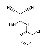 2-[amino-(2-chloroanilino)methylidene]propanedinitrile Structure