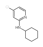 2-Pyridinamine,4-chloro-N-cyclohexyl-结构式