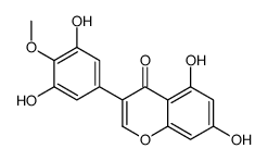 3-(3,5-dihydroxy-4-methoxyphenyl)-5,7-dihydroxychromen-4-one结构式