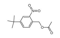 4-tert-butyl-2-nitrobenzyl acetate结构式