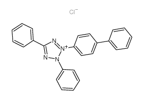 2,5-Diphenyl-3-(p-diphenyl)tetrazolium chloride structure
