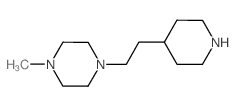 Piperazine, 1-methyl-4-[2-(4-piperidinyl)ethyl]- (9CI) Structure