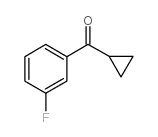 3-氟-苯基环丙基甲基酮结构式