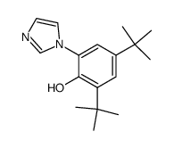 2,4-di-tert-butyl-6-(1H-imidazol-1-yl)phenol Structure