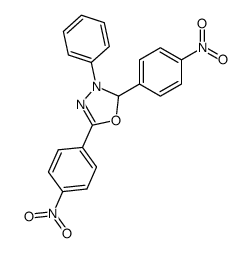 2,5-bis(4-nitrophenyl)-3-phenyl-2,3-dihydro-1,3,4-oxadiazole Structure