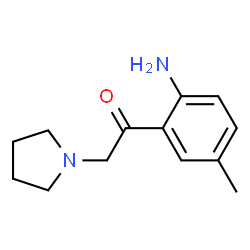 Ethanone, 1-(2-amino-5-methylphenyl)-2-(1-pyrrolidinyl)- (9CI)结构式