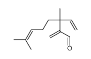 3-ethenyl-3,7-dimethyl-2-methylideneoct-6-enal结构式