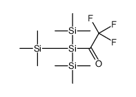 Trifluoroacetyl-tris(trimethylsilyl)silane Structure