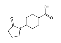 4-(2-oxopyrrolidin-1-yl)cyclohexane-1-carboxylic acid Structure